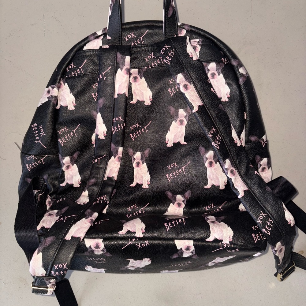 Betsey Johnson Dog Print Backpack